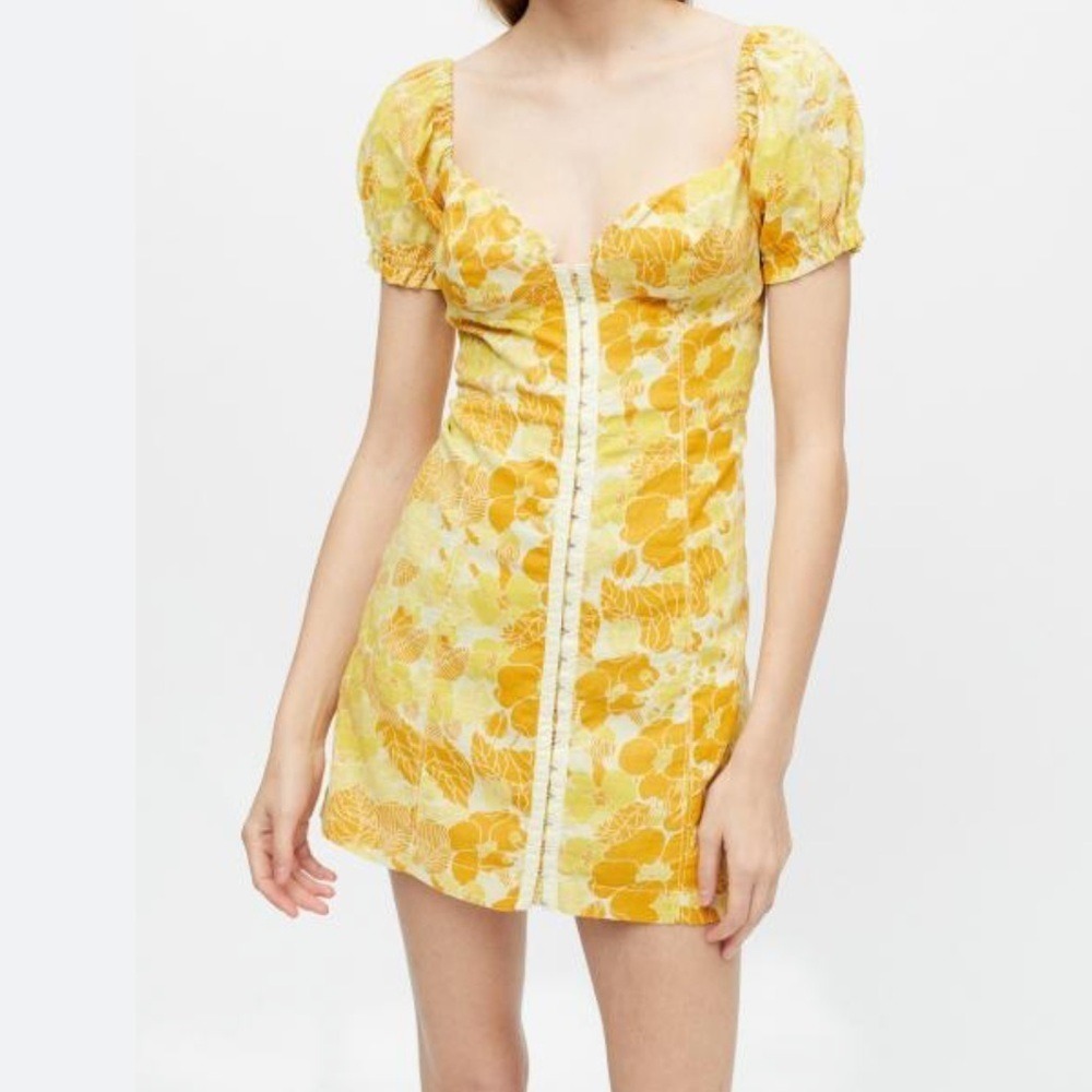 NWT Urban Outfitters Britney Hook & Eye Mini Dress Size Small